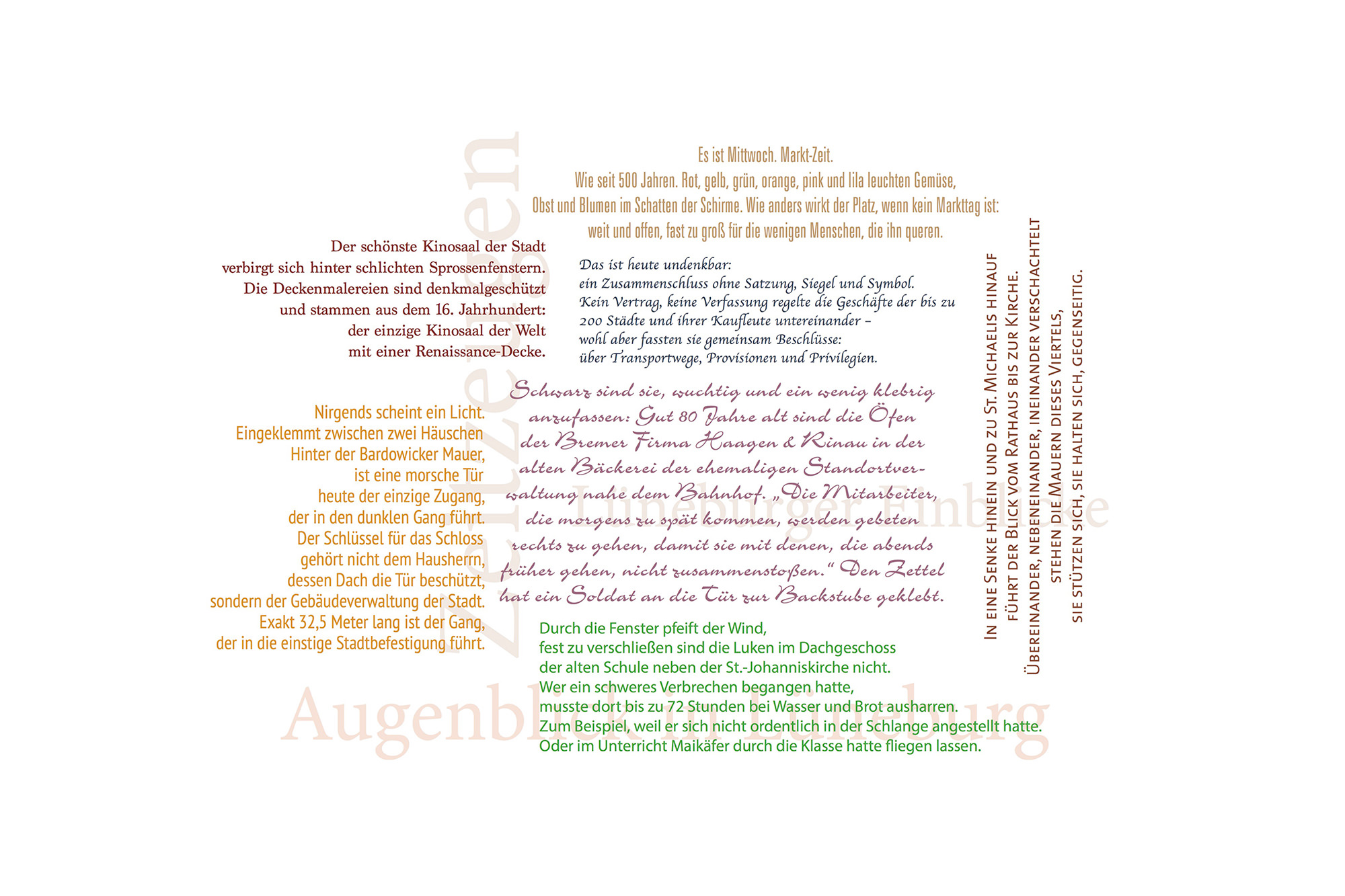 Wortwolke aus Zitaten unserer Lüneburger Bildbände